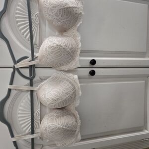 Victoria's Secret Cream and Pink Bra 2 For 30